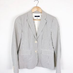 J. Crew Stretch Seer Sucker Blazer